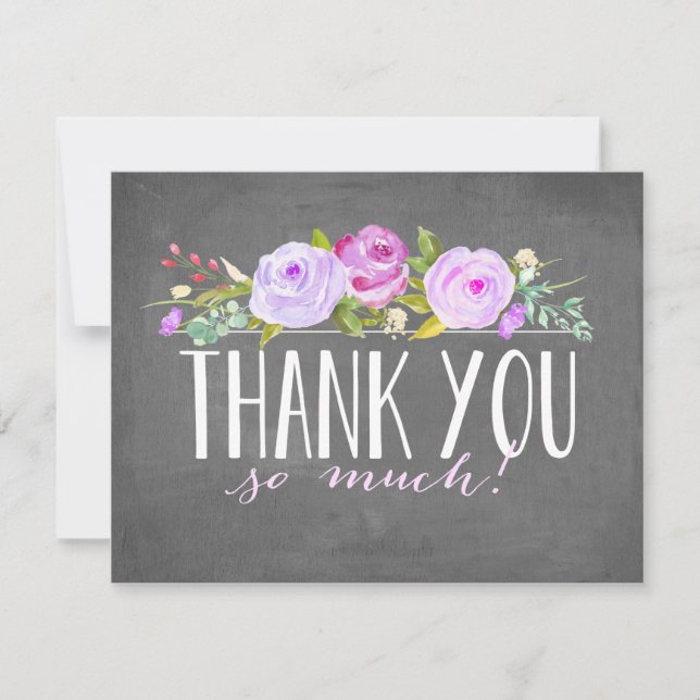 Rose Banner | Thank You Card (Front)