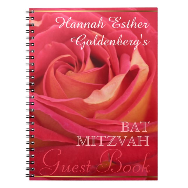 Rose Bat Mitzvah Guest Book (Front)