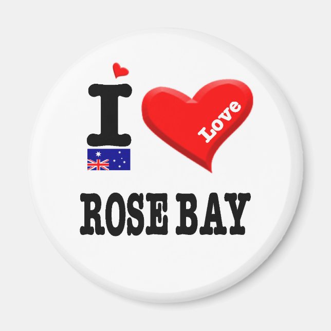 ROSE BAY - I Love Magnet (Front)