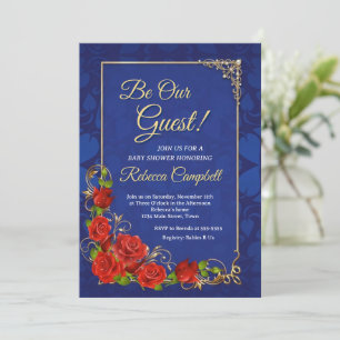 Rose Beauty Fairy Tale Baby Shower Invitation