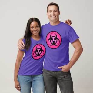 Rose Biohazard Symbol T-Shirt