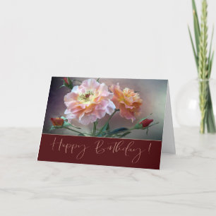 Rose Birthday Greeting Card