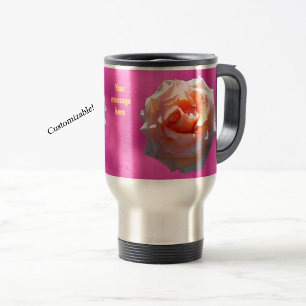 Rose Blush Customisable Travel Mug