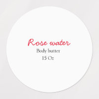 Rose body butter add your text name custom weight 