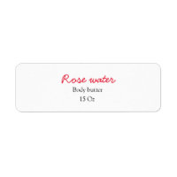 Rose body butter add your text name custom weight 