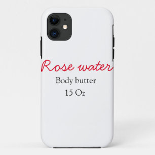Rose body butter add your text name custom weight Case-Mate iPhone case