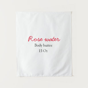 Rose body butter add your text name custom weight  tapestry