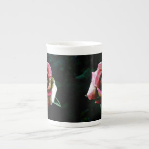 rose  bone china mug