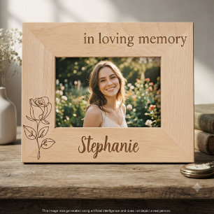 Rose Botanical Memorial Mother Tribute Frame