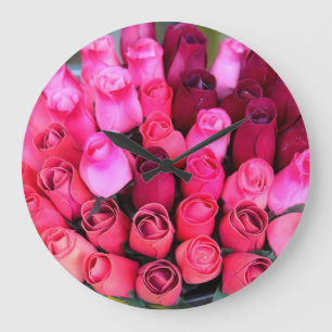 rose bouquet clock