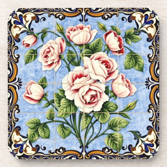 rose bouquet coaster (Front)