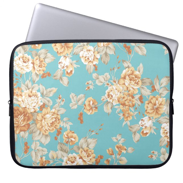 Rose bouquet design Seamless pattern with White ba Laptop Sleeve (Front)