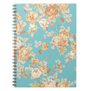 Rose bouquet design Seamless pattern with White ba Notebook