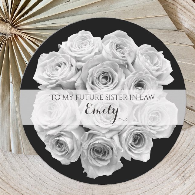 Rose Bouquet Future Sister in Law Bridesmaid Card (Creator Uploaded)