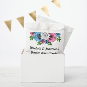 Rose Bouquet Gender Reveal Favour Bags