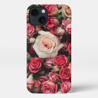 Rose Bouquet iPhone 13 Slim Fit Case, Glossy Case