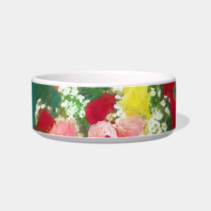 Rose Bouquet Painting - Cute Original Flower Art Bowl