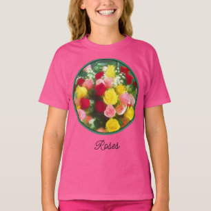 Rose Bouquet Painting - Cute Original Flower Art T T-Shirt