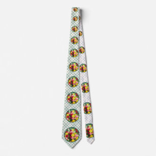 Rose Bouquet Painting - Cute Original Flower Art Tie