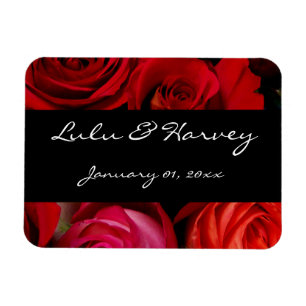 Rose Bouquet Personal Wedding Magnet