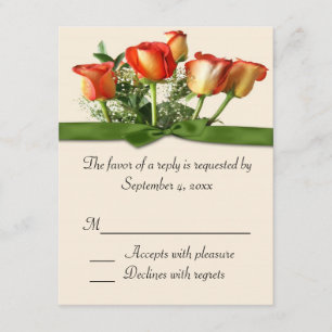 Rose Bouquet Response Card