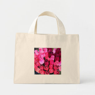 rose bouquet tiny tote bag