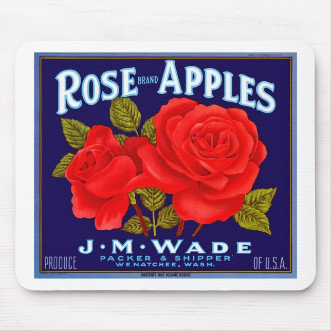 Rose Brand Apples Mouse Pad (Front)
