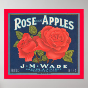 Rose Brand Apples Poster