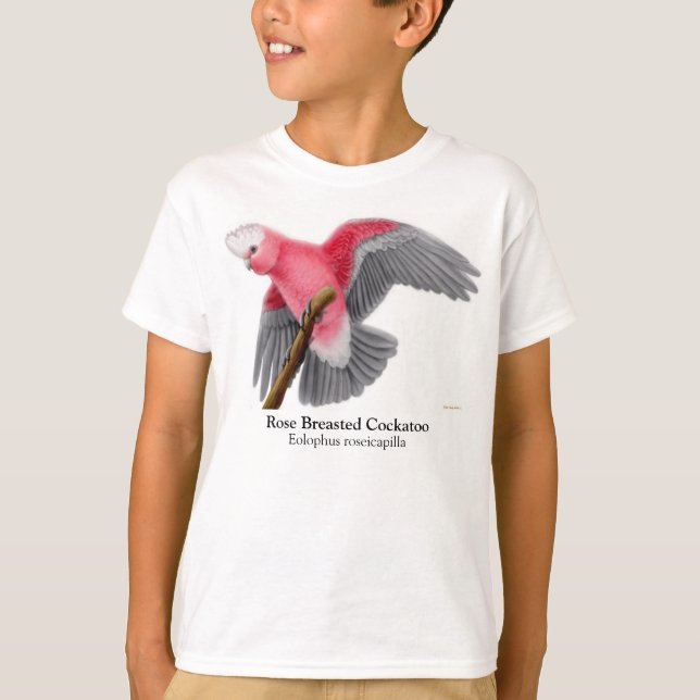 Rose Breasted Cockatoo Kids T-Shirt (Front)