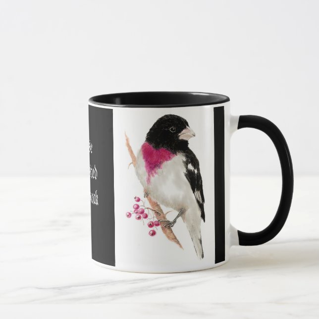Rose Breasted Grosbeak, Bird, Nature, Mug (Right)