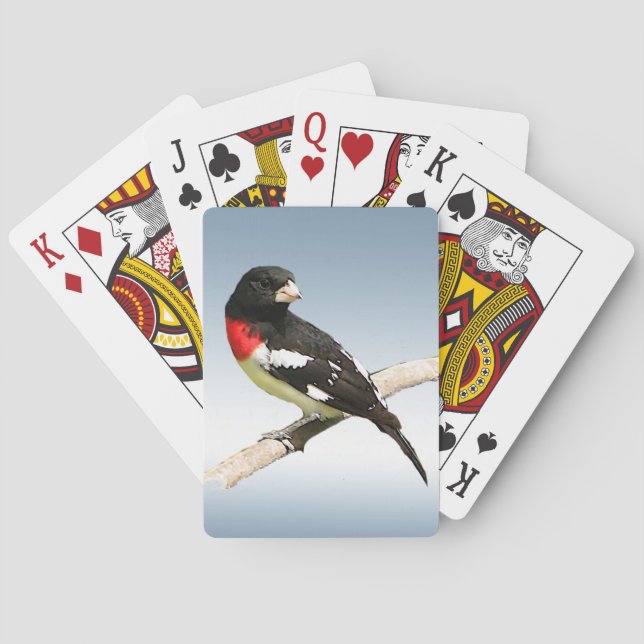 Rose-breasted Grosbeak Bird Playing Cards (Back)