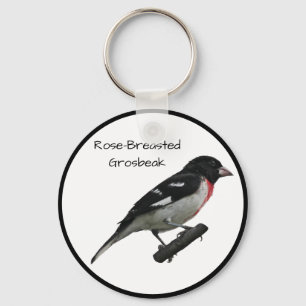 Rose-Breasted Grosbeak Key Ring
