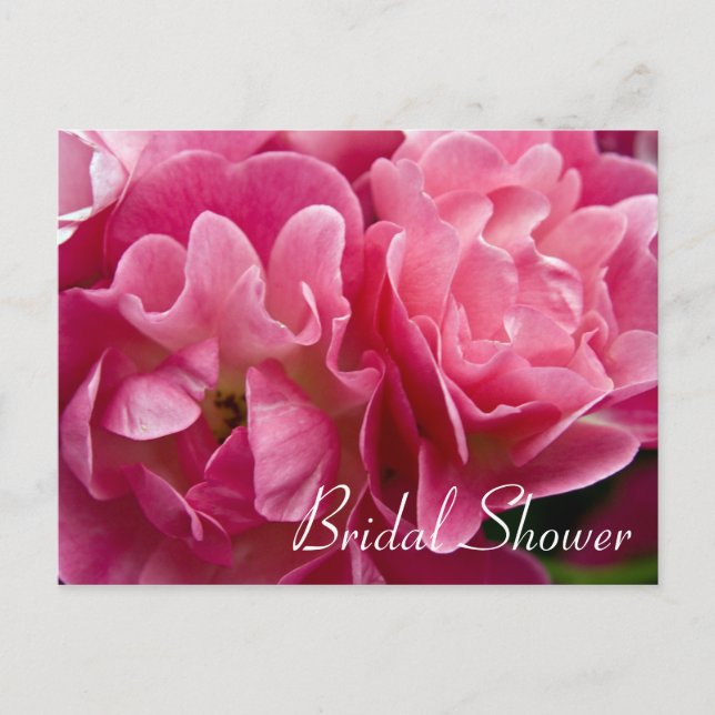 Rose :: Bridal Shower Invitation Postcard (Front)