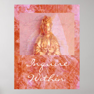 Rose-Bronze Kwan Yin Poster