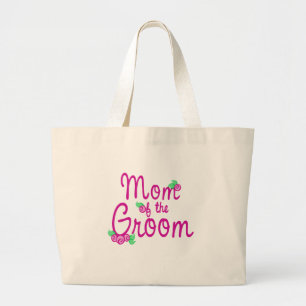Rose Buds Wedding Large Tote Bag