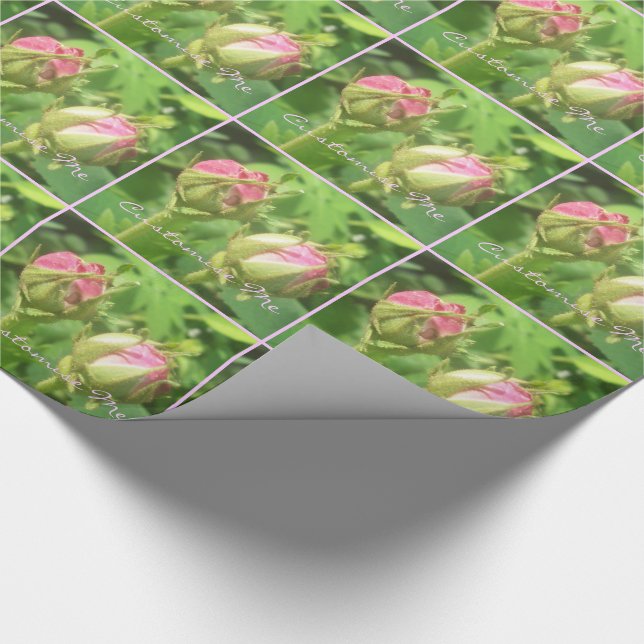 Rose Buds Wrapping Paper (Corner)
