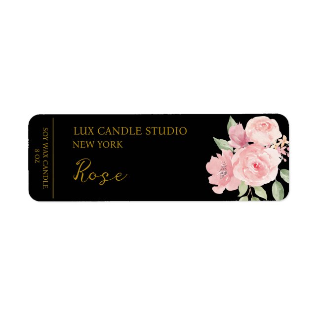 Rose Candle Label (Front)