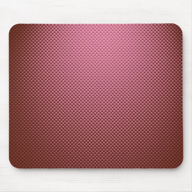 Rose carbon fiber patterned mouse pad (Front)
