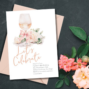 Rose Celebration Invitation