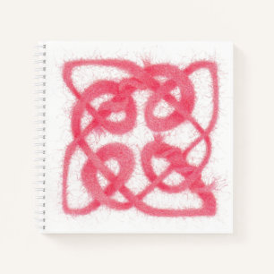ROSE CELTIC KNOT 8.5x8.5 Spiral Notebook