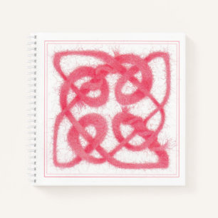 ROSE CELTIC KNOT 8.5x8.5 Spiral Notebook