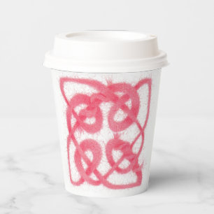 ROSE CELTIC KNOT Paper Cups