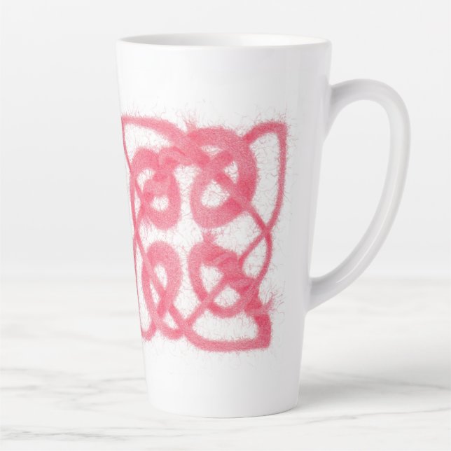 ROSE CELTIC KNOT Tall Latte Mug (Right)