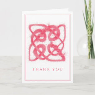 ROSE CELTIC KNOT Thank You Card