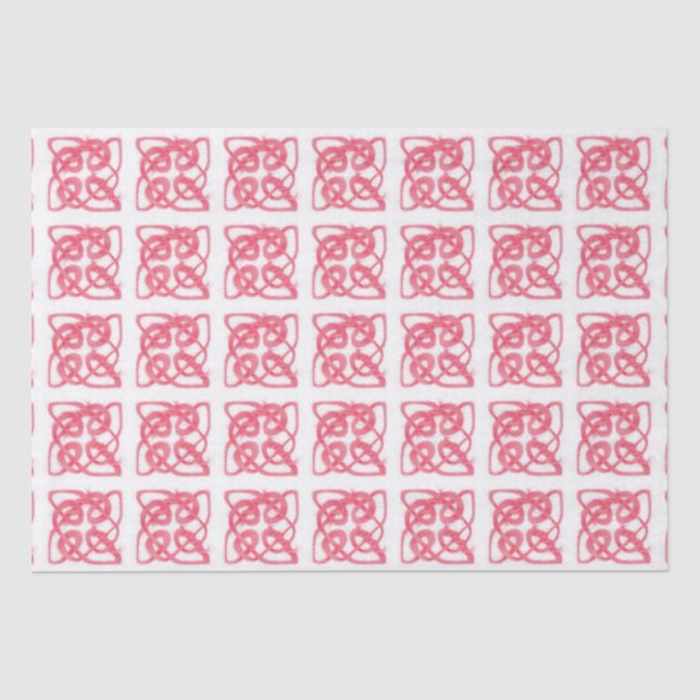 ROSE CELTIC KNOT Tissue Paper (Front)