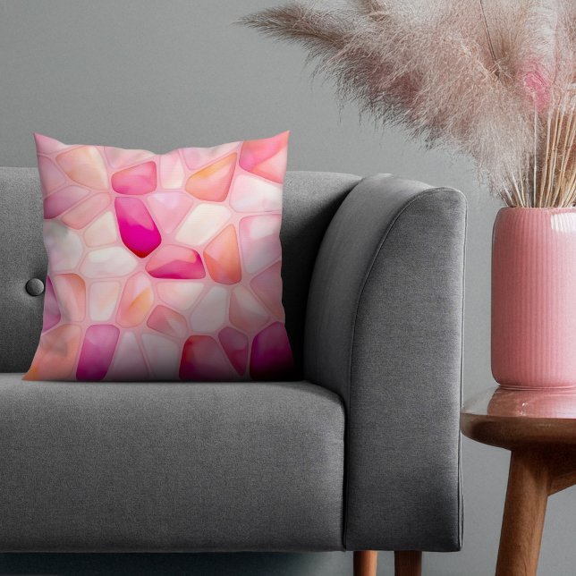 Rose Cherry Blossom and Peach Watercolor Cushion (Creator Uploaded)