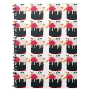 Rose chocolate cake - Funny Chocolate Lover Gift Notebook