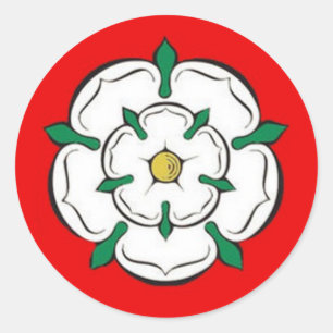 rose classic round sticker