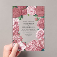 Rosé Clay, Terra Pink & Peony Smoke Floral Wedding