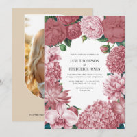 Rosé Clay, Terra Pink & Peony Smoke Floral Wedding